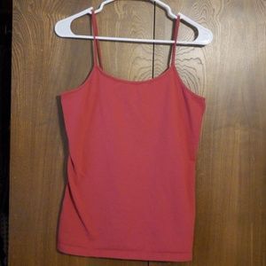 1 Dark salmon & 1 black camisole